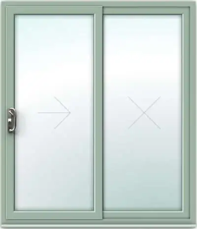 8ft Chartwell Green Sliding Patio Door