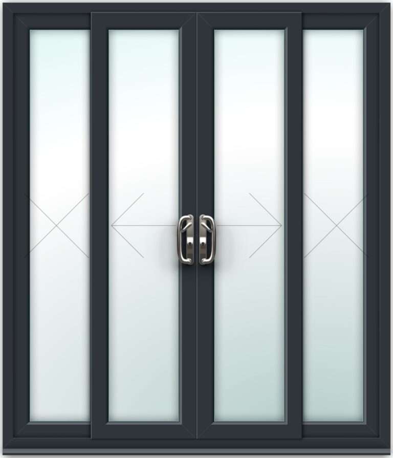 Grey uPVC Sliding Patio Doors Made to Measure Fast Nationwide Delivery