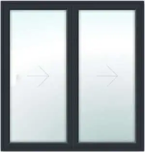 2 Pane Aluminium Bifolding Door
