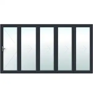 5 Pane Aluminium Bifolding Door