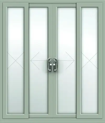 14ft Chartwell Green Sliding Patio Door