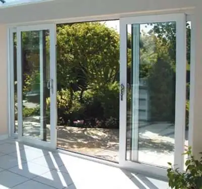 White uPVC Sliding 4 Pane Patio Door - Made to Measure - Image 4