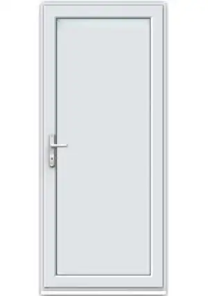 Full Flat Panel uPVC Single Door