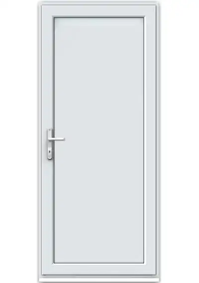 Full Flat Panel uPVC Single Door
