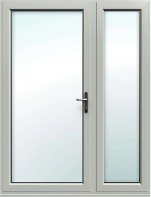 Offset Agate Grey French Doors - Made to Measure