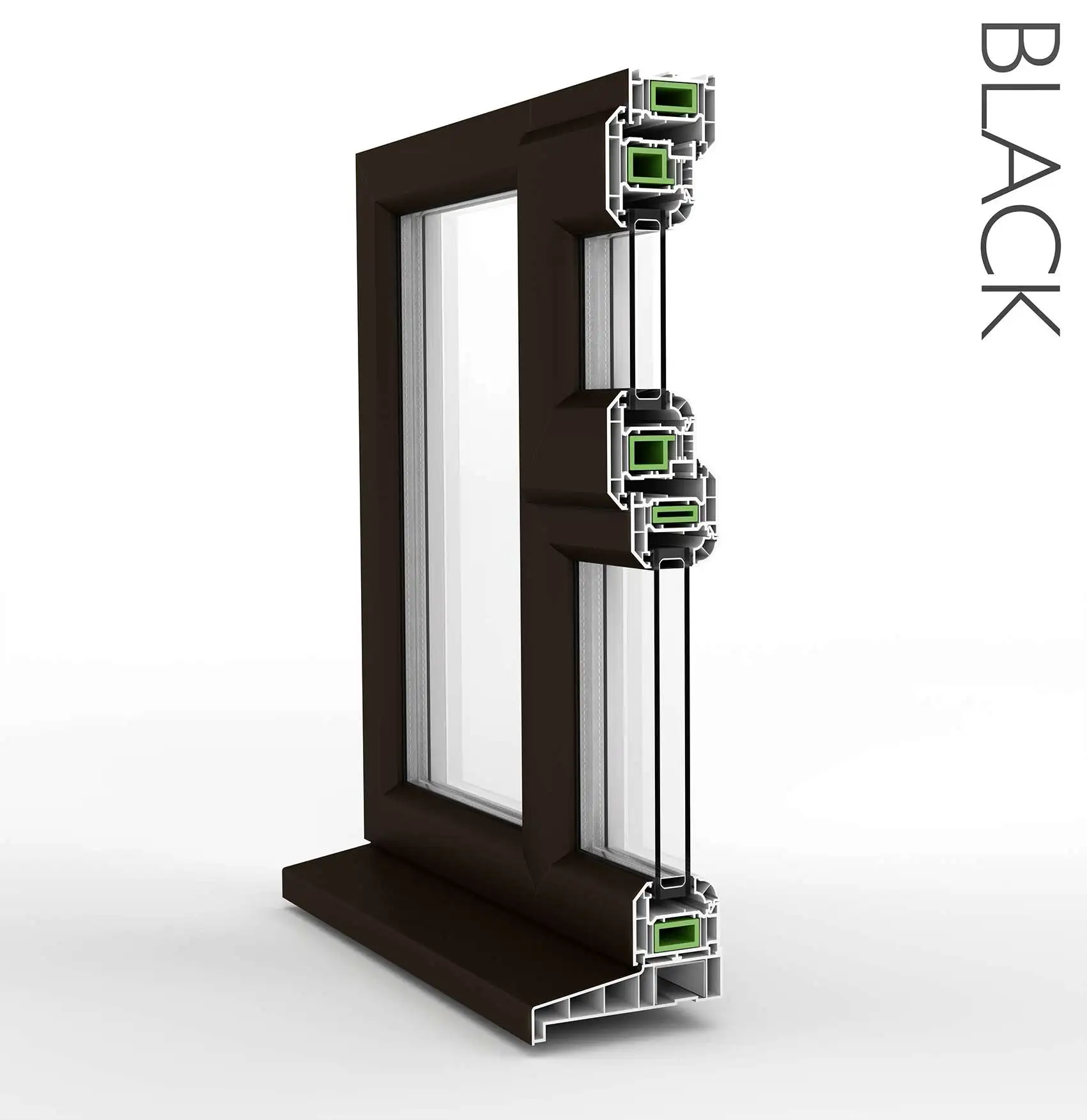 Fully Glazed uPVC Single Door with Top Light - Image 9
