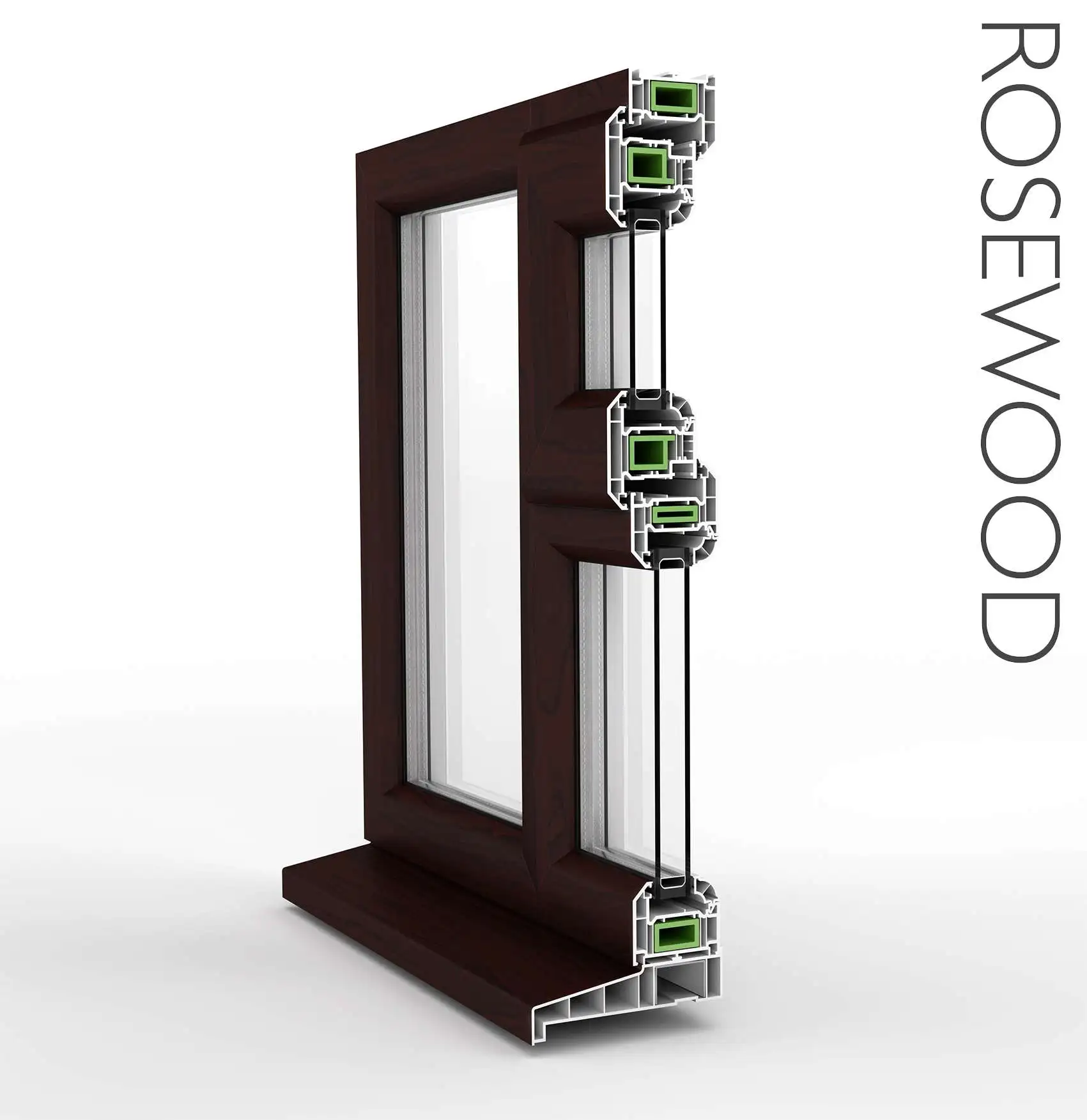 Fully Glazed uPVC Single Door with Top Light - Image 3