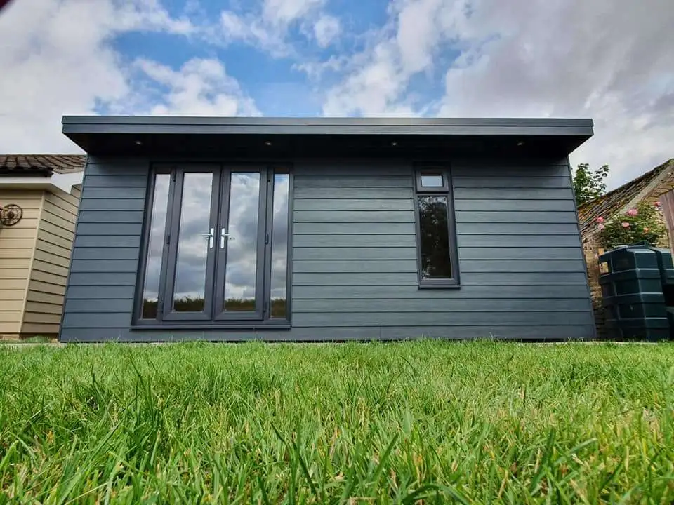 Anthracite Grey French Doors with Opening Side Panels - Made to Measure - Image 9