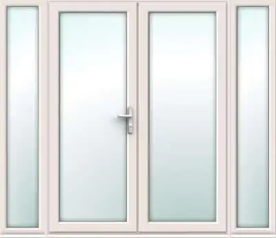 Cream French Doors with Side Panels - Build Your Own