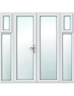 French Doors with Opening Side Panel