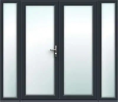 Anthracite Grey French Doors with Side Panels - Build Your Own