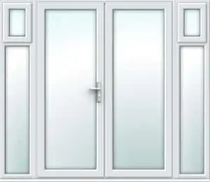 White French Doors with Opening Side Panels - Made to Measure