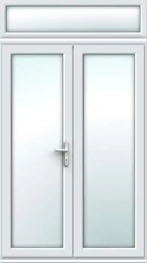 White French Doors with Top Panel - Made to Measure