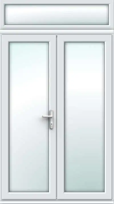 White French Doors with Top Panel - Made to Measure