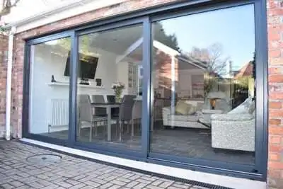 Rosewood uPVC 3 Pane Sliding Patio Door - Made to Measure - Image 2