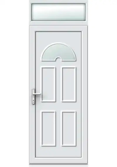 uPVC Single Door - Carter One with Top Light