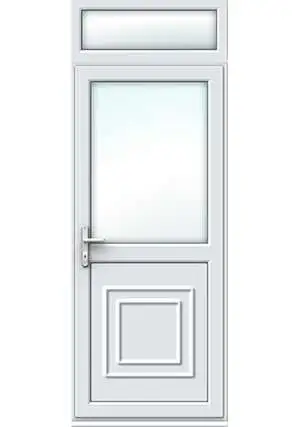 uPVC Single Door with Top Light