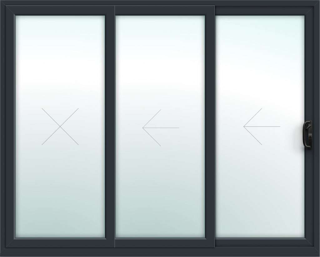 Triple Track Aluminium Sliding Patio Door Made to Measure