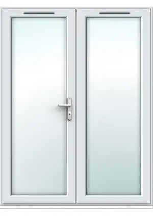 1490mm x 2090mm - White uPVC French Doors - Image 2