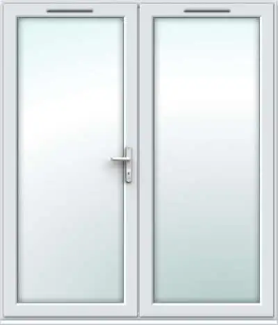 1790mm x 2090mm - White uPVC French Doors - Image 2