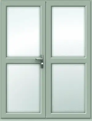 Chartwell Green French Door with Midrails - Made to Measure