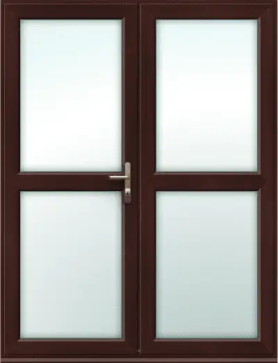 Rosewood French Door with Midrails - Made to Measure