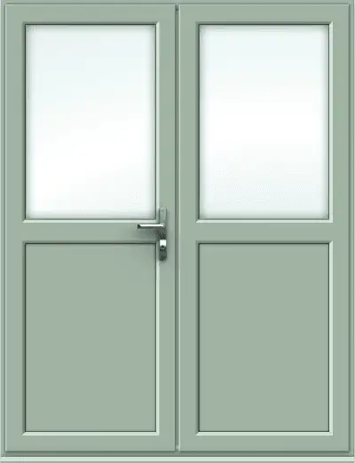 Chartwell Green French Door with Half Panel - Made to Measure