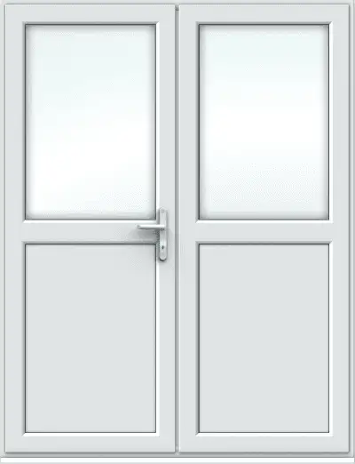 White French Door with Half Panel - Made to Measure