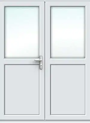 French Doors with Half Panel