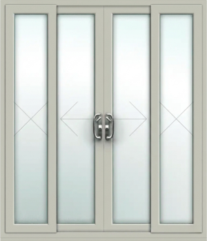 14ft Agate Grey Sliding Patio Door